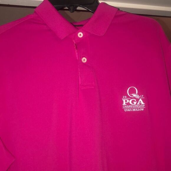 RLX Ralph Lauren Wicking Pink Golf Polo PGA Championship 2017 Men’s Polo Large L - Picture 1 of 7